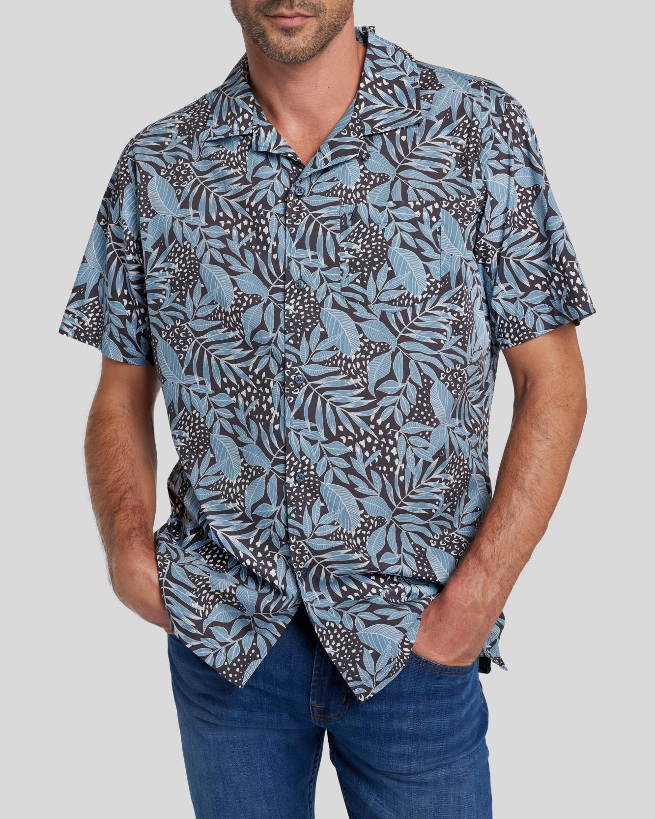 Floral Print - Dusty Blue