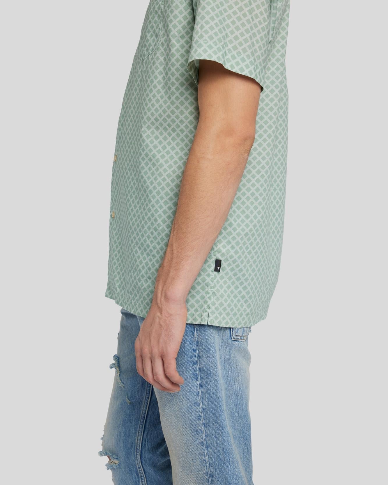 Geometric Print - Celadon