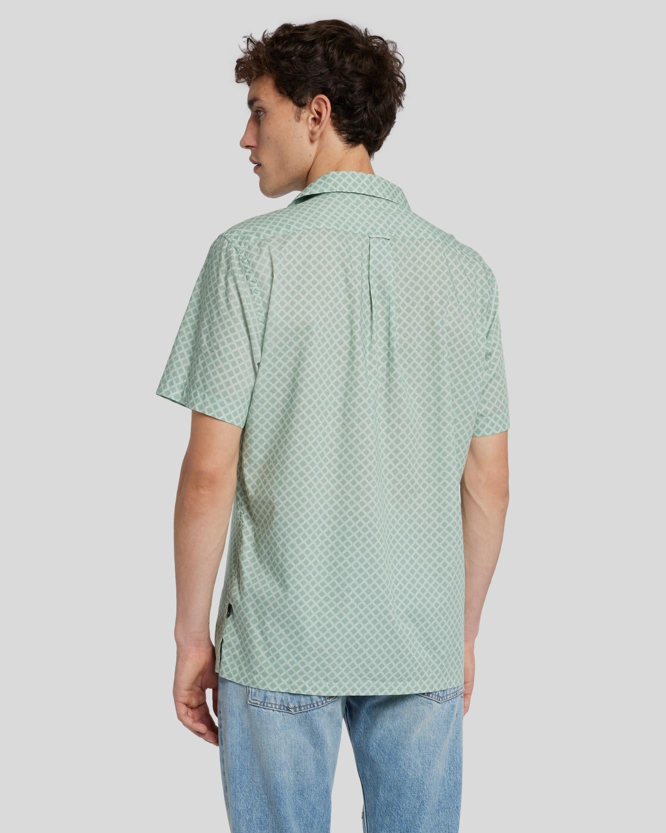 Geometric Print - Celadon