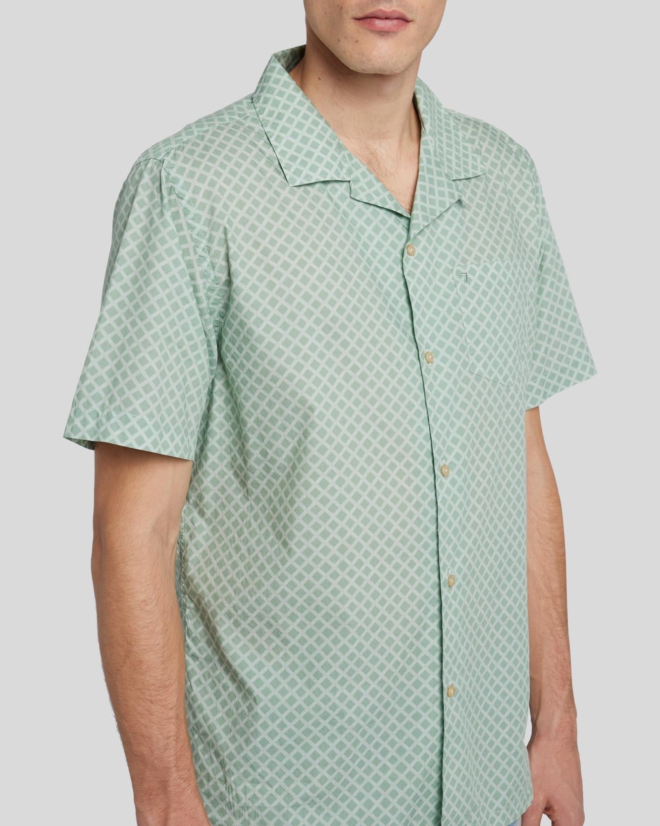 Geometric Print - Celadon