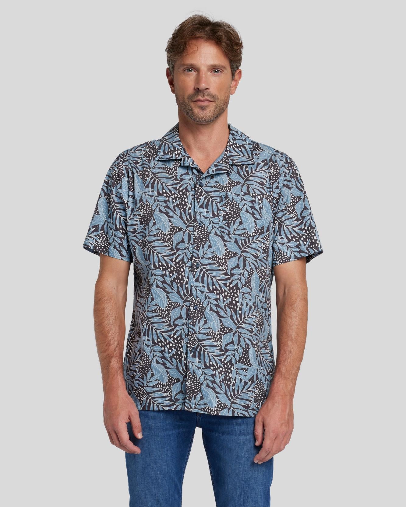 Floral Print - Dusty Blue