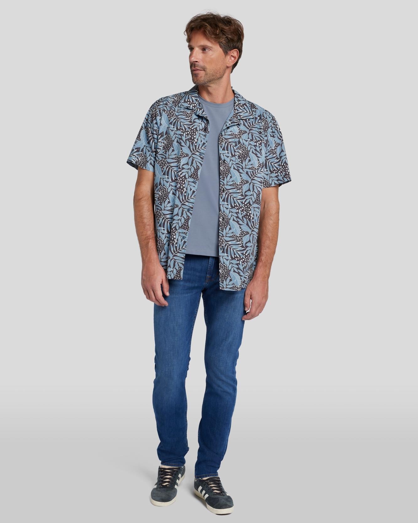 Floral Print - Dusty Blue