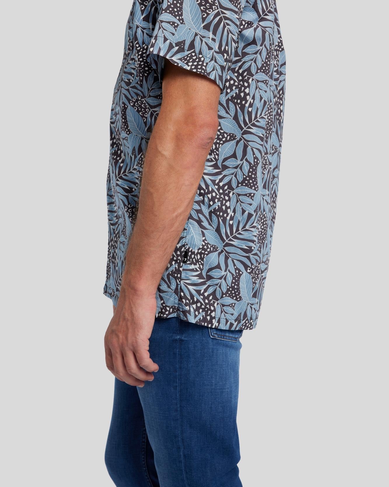 Floral Print - Dusty Blue